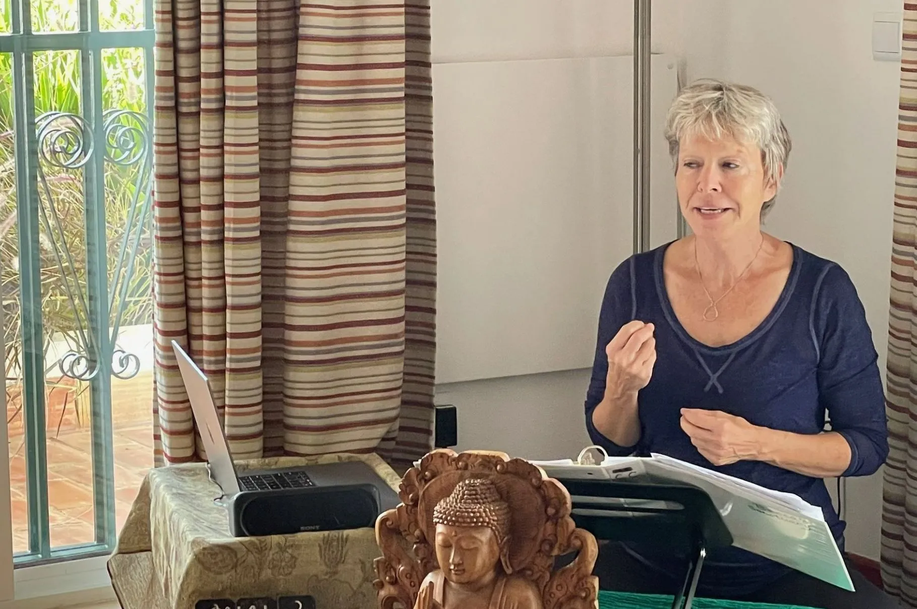 Becca Williams leading one of her trademark Elevation Ceremonies focused on emotional regulation and inner transformation